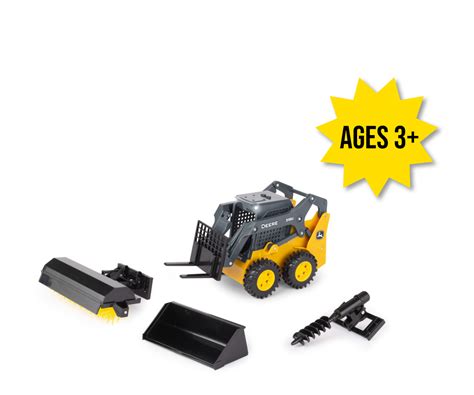 1 16 big farm truck with skid steer|1/16 John Deere 318G Skidsteer Set w Attachments.